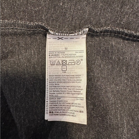 GAP Stretch Knee Length Pencil Skirt With Zipper Back - Size Medium - Picture 5 of 7